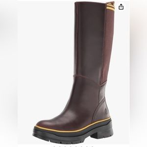 Timberland Malynn Waterproof Tall Boots Medium Brown Full Grain, 8.5 NWOB